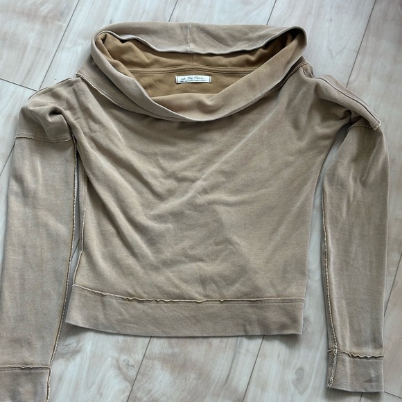 Free People ‘Not The Same Tee’ size Small in Iced Coffee; Like New - Picture 5 of 10